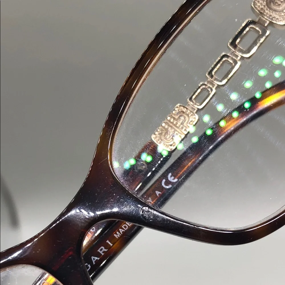 BVLGARI 4061 Brown Tortoise Rectangle Eyeglasses Glasses Frames 52-16-140 FLAW